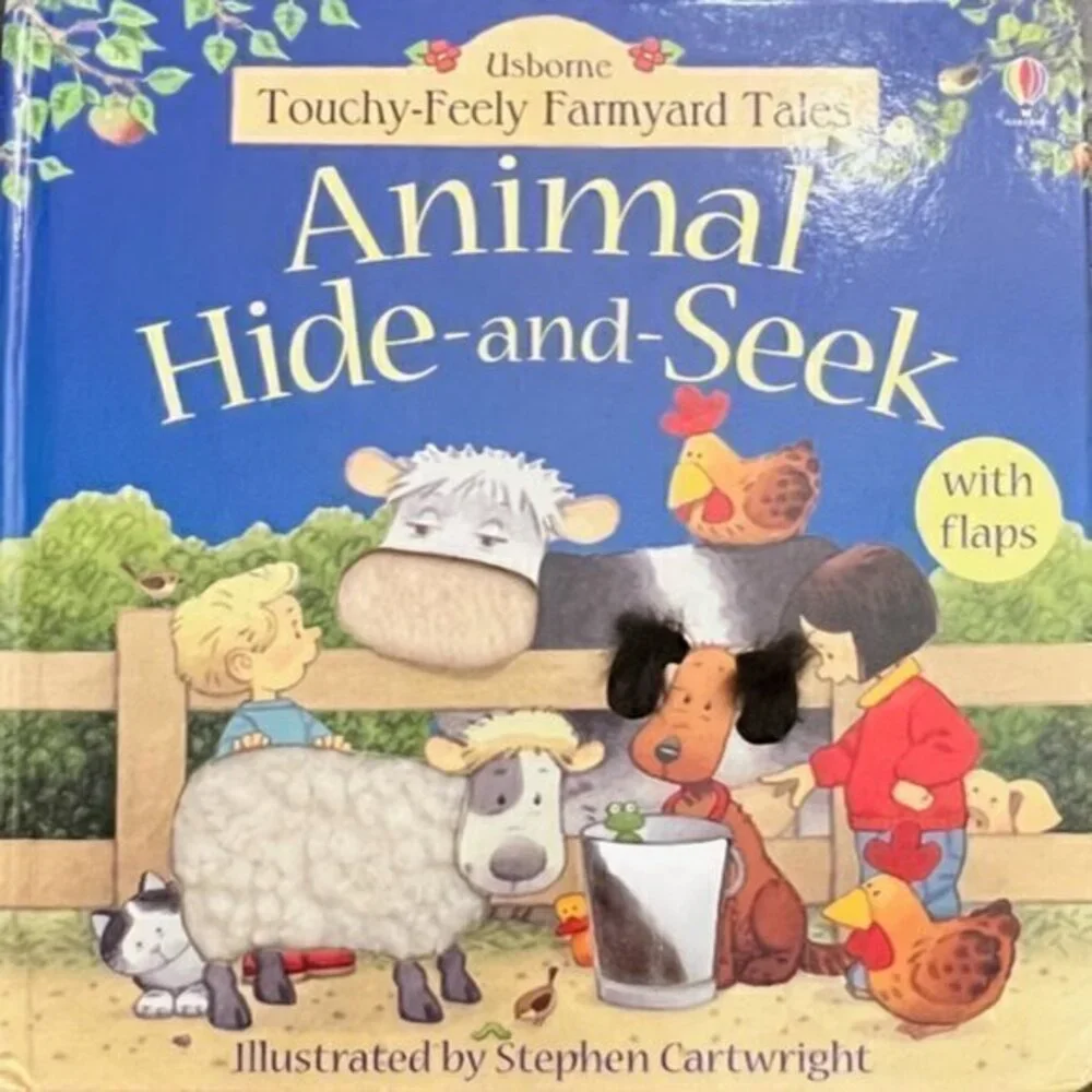 Book Bundle Kids, Animal Hide and Seek, A is for Apple, Peek-a-Boo Farm‎ GIFT